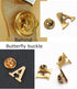 A-Z Initial Pins 26 Letters Pins 18K Gold Plated and Silver Tone Metal Brooch Breastpin Badge...