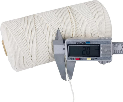 PerkHomy Cotton Butchers Twine String 1100 Feet 2mm Twine for Cooking Food Safe Crafts Bakers Kitchen Butcher Meat Turkey Sausage Roasting Gift Wr...