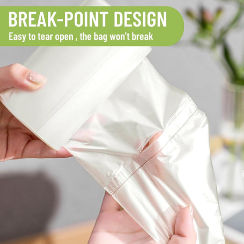 Small Trash Bags 4 Gallon, 100 Count Small Garbage Bags Bathroom Trash Bags White Trash Bags Trash Can Liners Mini Trash Bags Trash Bags Unscented...