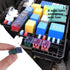 30 pc Automotive Combination Low and Tall/STD Profile Box Shaped Assortment Fuse Kit for Ford, Chevy/GM, Nissan, and Toyota Pickup Trucks, Cars an...