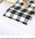 Partisout Buffalo Check Table Runner Checked Table Runner with Tassel Bluffalo Plaid Table Runners Washable Cotton Linen Table Cover Gingham Table...