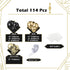 Black and Gold Balloon Garland Kit, 114Pcs Black and Gold Balloons, 4 Size Black Gold Latex Party Balloons for Birthday Decorations, New Years, We...