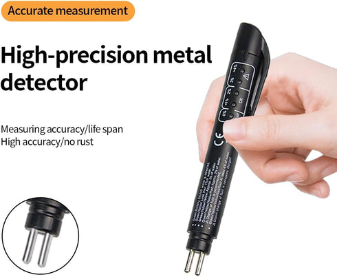 Brake Fluid Liquid Tester, Auto Brake Diagnostic Testing Tool Oil Moisture Analyzer with 5 LED Indicators, Hydraulic Fluid Liquid Oil Moisture Ana...