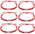 kelistom 6pcs Red String Evil Eye Charm Bracelets for Women Men Handmade Macrame Braided Kabbalah Bracelet for Protection Friendship Adjustable...