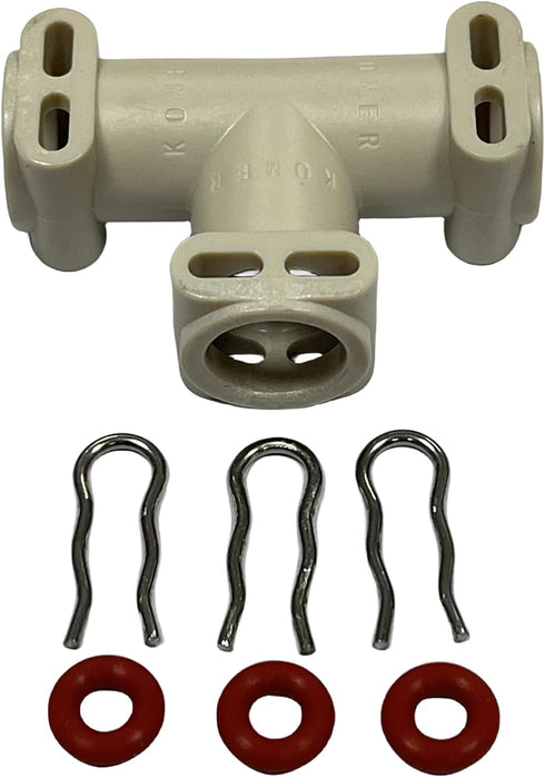 3-Way T-Hose Connector, Fluid Connector for JURA Coffee Machines,Fully automatic coffee machine water line, steam connection joint (applicable to ...