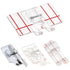 4 Pieces 1/4" (Quarter Inch) Sewing Machine Presser Foot with Edge Guide Quilting Presser Foot Parallel Guide Stitch Presser Foot for Low Shank Sn...