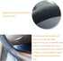 Universal Leather Car Steering Wheel Stitch On Wrap Cover DIY Sewing Breathable and Anti Slip, Maximum for 15-Inch Diameter Car Steering Wheel (Bl...