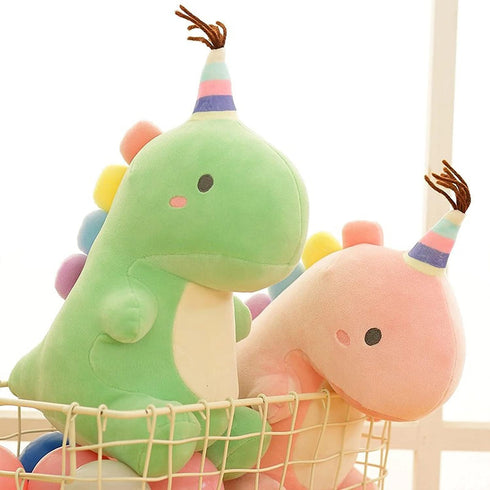 VHYHCY Stuffed Animal Plush Toys, Cute Dinosaur Toy, Soft Dino Plushies for Kids Plush Doll Gifts for Boys Girls (Blue, 13.8 Inch)...