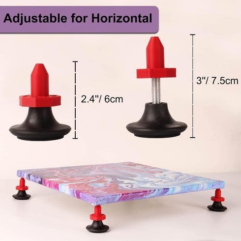 LOPASA Adjustable Paint Cones for Painting Drying, Canvas Stands and Riser, Triangles Pyramid Points for Door and Cabinet Painting, Cabinet Painti...
