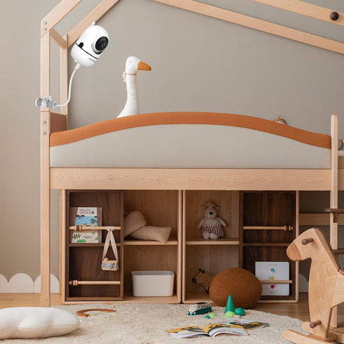 HelloBaby Monitor Mount Compatible with HB6550/ HB65/ HB66/ HB6351/ HB40/ HB6339/ HB6336/HB6081, Flexible Clip Clamp Mount Long Gooseneck Arm, Ind...