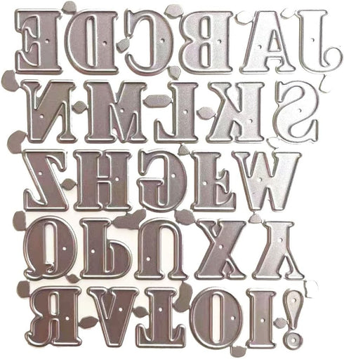 Cutting Dies Kit English Words Metal Stencils Scrapbooking Tools DIY Craft Embossing Template for Paper Card Making Album Arts Supplies (English l...