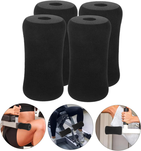 4pcs Foot Pad Roller Sleeve Foam Mat Foot Pads Rollers Gym Parts Foot Foam Pads Rollers Ab Training Accessory Gym Exercise Equipment Fitness Feet ...