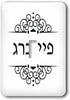 3dRose lsp_165195_1 Feinberg Or Feinburg Jewish Surname Family Last Name in Hebrew Black Toggle Switch...