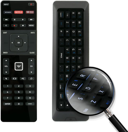 XRT500 Replace Dual Side TV Remote Control fit for VIZIO Smart LED with QWERTY Back Light Internet APP M43-C1 M43C1 M49-C1 M49C1 M50-C1 M50C1 M502...