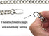 HAHIYO Purse Chain Strap Length 55.1 inches Bright Silver for Shoulder Cross Body Sling Purse Handbag Clutch Replacement Strap Comfortable Flat 0....