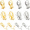 SUNNYCLUE 1 Box 40Pcs 2 Colors Clip-on Earring Converters Stainless Steel Clip on Earrings Clip on Earring Components Gold Silver Dangle Earring C...