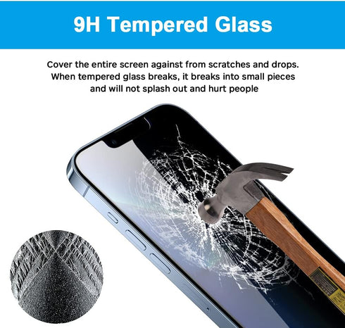 Privacy Screen Protector for iPhone 13 Pro Max/iPhone 14 Plus, Anti-Spy Private Tempered Glass, Anti-peep Full Coverage Screen Cover Compatible wi...