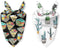 BARKLOOM Dog Bandana - Arizona Detour Set - Black & White Dog Outfit with Adventure & Cactus Themes - Elegant Dog Accessories for Your Beloved Pet...