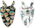 BARKLOOM Dog Bandana - Arizona Detour Set - Black & White Dog Outfit with Adventure & Cactus Themes - Elegant Dog Accessories for Your Beloved Pet...
