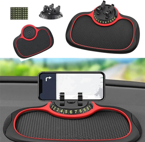 Multifunction Car Anti-Slip Mat Auto Phone Holder Car Dashboard Mat with Phone Holder in Car Auto Non-Slip Car Mats for Phone Holders...