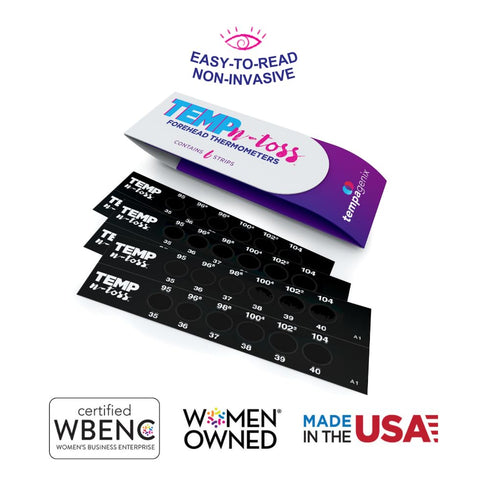 Fast Reading Disposable Forehead Thermometer Strips - Temp-N-Toss for Accurate & Hygienic Adult Temperature Measurement - Easy to Use and Reliable...
