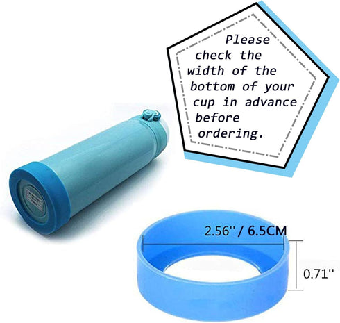 20PCS 65mm Protective Cup Mat Silicone Sleeve Heat-Resistant Water Bottle Holder Insulation Mat Non-Slip Cup Mug Coaster...