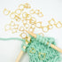 30 Pcs Stitch Markers with Wooden Storage Box, Cat Ears Metal Knitting Crochet Locking Markers Crochet Latching DIY Weaving Knitting Sewing Tools...