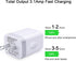 USB Wall Charger Adapter, 18W/3Amp Fast Multiple 3-Ports USB Plug Charger Block Cube Charger Box USB Brick Charging Base Compatible iPhone 15 14 1...