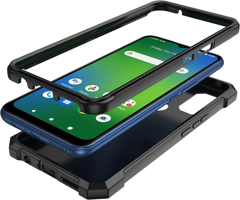 for Cricket Innovate E 5G case, with Tempered Glass Screen Protector 360 Full-Body Soft TPU Bumper Shockproof Silicone Protective Phone Cover Case...