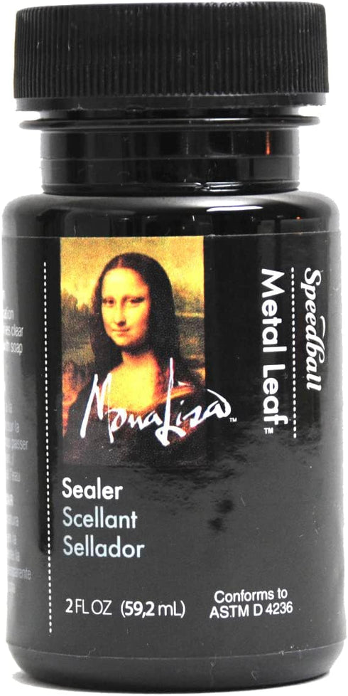 Speedball 10218 Mona Lisa Water-Based Sealer For Metal Leafing Projects – Clear, Fast Drying, Sealant - 2 Ounces...