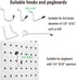 Pegboard Hook Locks, for Stopping Hooks from Falling Off, 60PCS, Black...