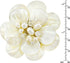 AeraVida Classical White Lotus Mother of Pearl-Cultured Freshwater Pearl-Crystal Fascinating Petals Floral Pin or Brooch for Women...