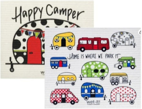Swedish Dishcloth Set (RV Camper) – Super Absorbent, Reusable Kitchen Towels for RVs, Cleaning and Drying – Ideal for Camping, Travel, and Everyda...