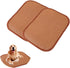 2 Pack Cat Cooling Mat Self Cool Pad Seats Summer Bamboo Rattan Woven Sleeping Rest Mats for Pets Puppy Dog Kitty Kennels Crates Guinea Pig Hamste...