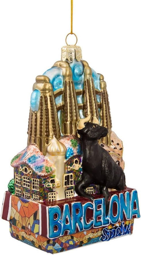 Kurt S. Adler Kurt Adler Barcelona Glass Ornament for Christmas...