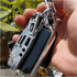 4 Pack Self-Defense Folding Knife With Key Ring Easy To Everyday Carry, Outdoor Survival Stainless Steel Pocket Knife (Silver)...