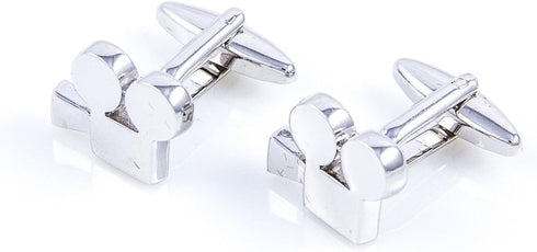Hollywood Movie Camera Pair Cufflinks in a Presentation Gift Box & Polishing Cloth...