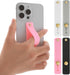 4 Pieces Phone Grip Holder Phone Loop Finger Holder Silicone Cell Phone Grip Strap Phone Finger Strap Stand for Most Smartphones(black/white/grey/...