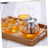 1 Set Teapot Loose Leaf Tea Pots Water Pitcher Loose Leaf Tea Maker Water Boiler Tea Infuser Kettle Tea Kettles Glass Tea Pot Handheld Water Jug S...