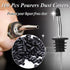 100 Pcs Pourers Dust Covers?liquor spout covers, Dispenser Spout Dust Rubber Caps for Olive Oil Liquor Bottles, Black (Black)...
