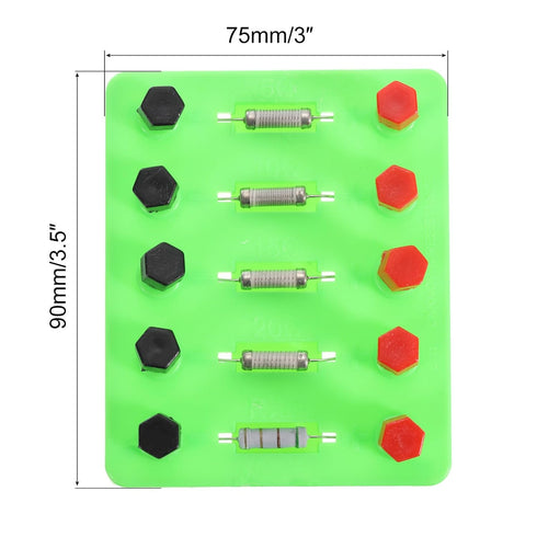 PATIKIL 5 Ohm 10 Ohm 15 Ohm 20 Ohm x Ohm Resistor, 4Pcs Load Resistor LED Resistor DIY Electronic Kits for Physics Laboratory Equipment Electronic...