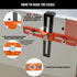 Cabinet Hardware Jig, Adjustable Cabinet Handle Template Tool for Door Knob and Drawer Pulls, Woodworking Installation Tools, Punch Locator Drill ...