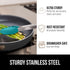 GORILLA GRIP Stainless Steel Heat Resistant Kitchen Tongs for Cooking, 9 + 12 Inch, Set of 2 BBQ Tong, Non Scratch Silicone Tip for Pan, Strong Gr...