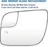 Youxmoto Side Mirror Glass 2011-2017 Fit For Ford Explorer Driver Left Heated Side View Mirror Glass, with Rear Holder, Fit For BB5Z17K707M...