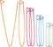 BronaGrand 8pcs Colorful Aluminum Yarn Stitch Holder Crochet Hooks Knitting Needle Stitch Holders...