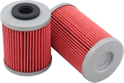 MOTOKU Long 1st and Short 2nd Oil Filter with O-Ring for 250 EXC 4 Stroke 400 MXC Racing 450 SXS 520 SX 525 XCW 560 SMR...
