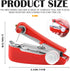 Sewing Machine Handheld Mini Stiching Machine Portable Hand Stitching Machine Tiny Single Stitch Sewer for Clothes (Red)......