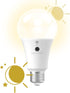 GE LED+ A19 Dusk to Dawn LED Light Bulb, Automatic On/Off Outdoor Security Light, Daylight (2 Pack)...