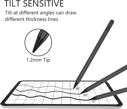 Stylus Pen for iPad 9th Gen, iPad 10th Gen, Apple iPad Pencil for iPad(2018-2023), iPad Pro11/iPad Pro12.9 3/4/5/6th Gen, iPad Air 3/4/5, iPad Min...