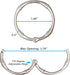 Shower Curtain Hooks, Rustproof Decorative Shower Curtain Rings Metal Round Shower Hooks for Bathroom Shower Rod, 12 Pack (Nickel)...